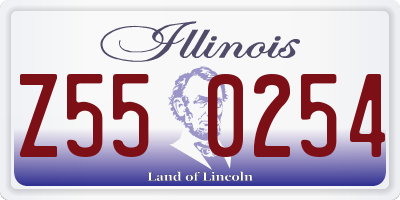 IL license plate Z550254