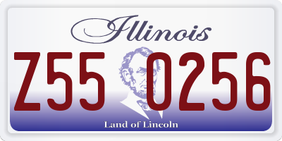 IL license plate Z550256