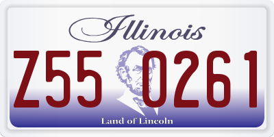 IL license plate Z550261