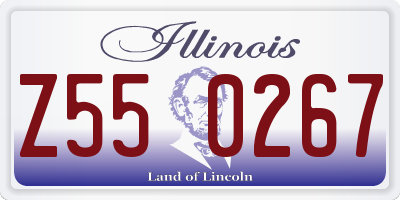 IL license plate Z550267