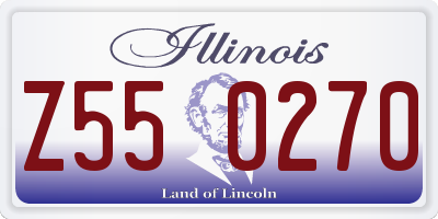 IL license plate Z550270