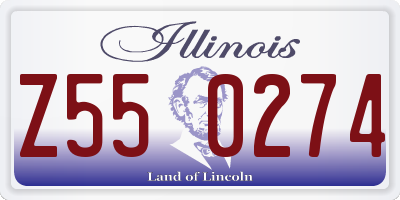 IL license plate Z550274