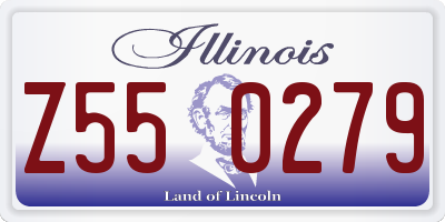 IL license plate Z550279