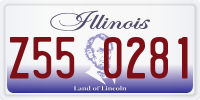 IL license plate Z550281