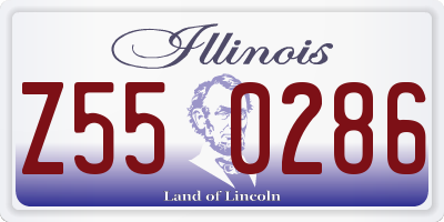 IL license plate Z550286