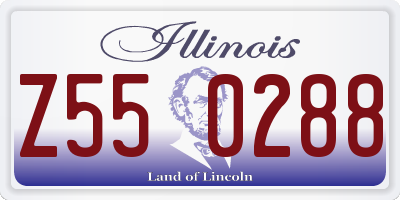 IL license plate Z550288