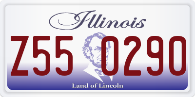 IL license plate Z550290
