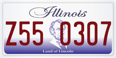 IL license plate Z550307