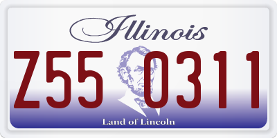 IL license plate Z550311