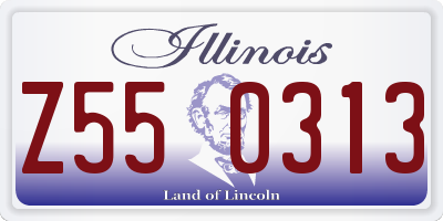 IL license plate Z550313
