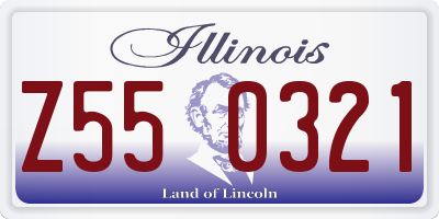 IL license plate Z550321