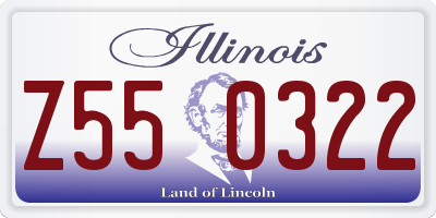 IL license plate Z550322