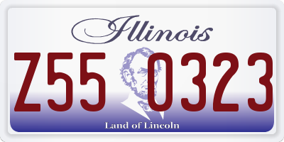 IL license plate Z550323