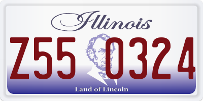 IL license plate Z550324
