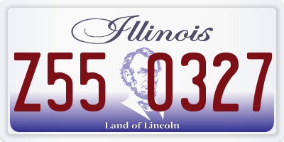 IL license plate Z550327
