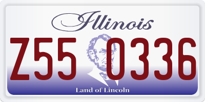 IL license plate Z550336