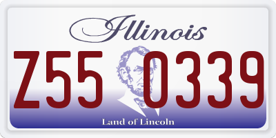 IL license plate Z550339