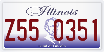 IL license plate Z550351