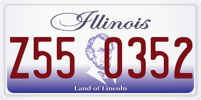 IL license plate Z550352
