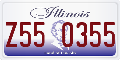 IL license plate Z550355