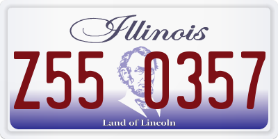 IL license plate Z550357