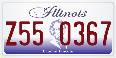 IL license plate Z550367
