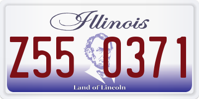 IL license plate Z550371