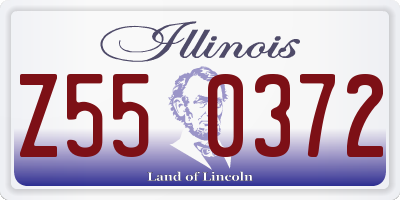 IL license plate Z550372