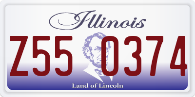 IL license plate Z550374