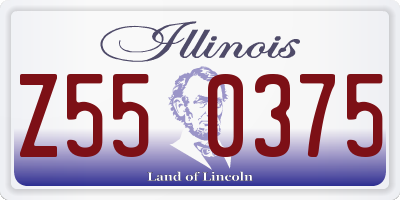 IL license plate Z550375