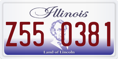 IL license plate Z550381