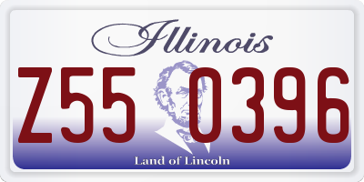 IL license plate Z550396