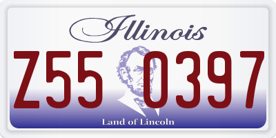 IL license plate Z550397