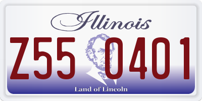 IL license plate Z550401