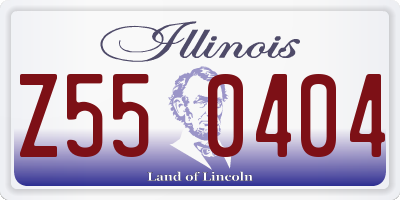 IL license plate Z550404