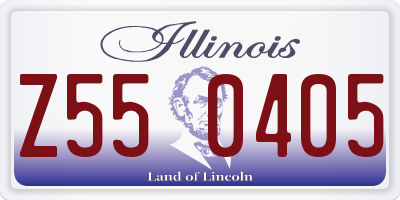 IL license plate Z550405