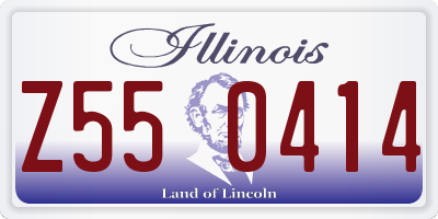 IL license plate Z550414