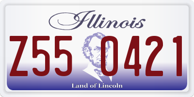 IL license plate Z550421