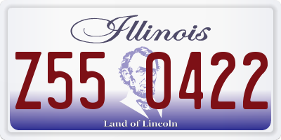 IL license plate Z550422