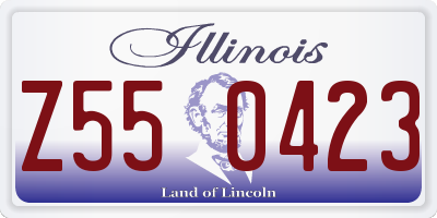 IL license plate Z550423