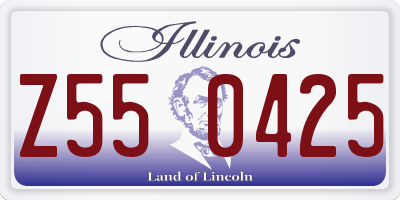 IL license plate Z550425