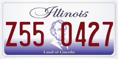 IL license plate Z550427