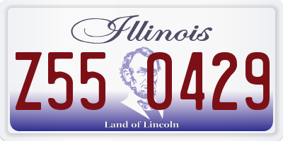 IL license plate Z550429