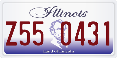 IL license plate Z550431