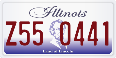 IL license plate Z550441