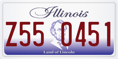 IL license plate Z550451