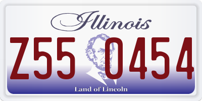IL license plate Z550454