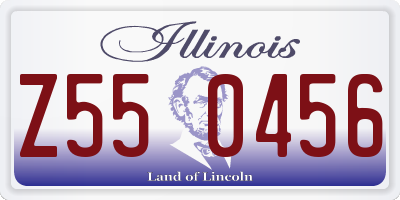 IL license plate Z550456