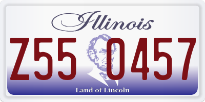 IL license plate Z550457