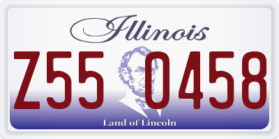 IL license plate Z550458